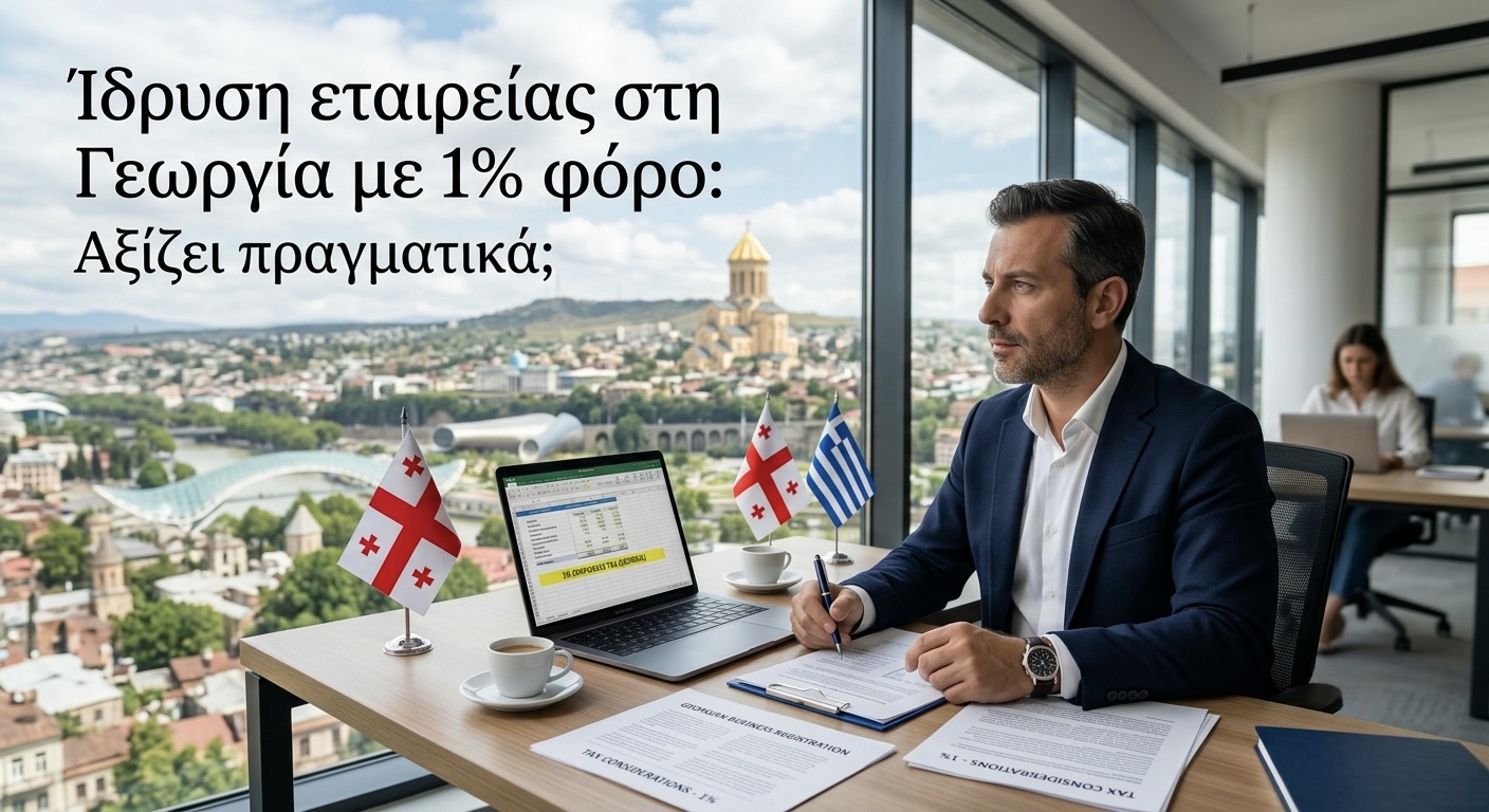 ιδρυση εταιρειας στη γεωργια 1% φορο